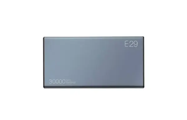 แบตสำรอง รุ่น E29 สีเทา 30000 mAh Power Bank QC 3.0